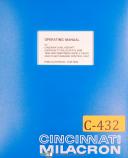 Cincinnati Milacron EDM, Cintrojet FC40, 1500 & 2500 Power Supply, Manual 1975
